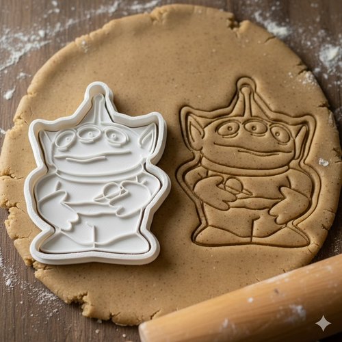 Emporte-piece alien toy story - moule biscuit 8 cm artisanat noir