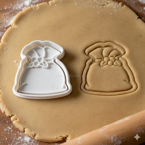 Emporte-piece sac du pere noel 8 cm - moule biscuit artisanal