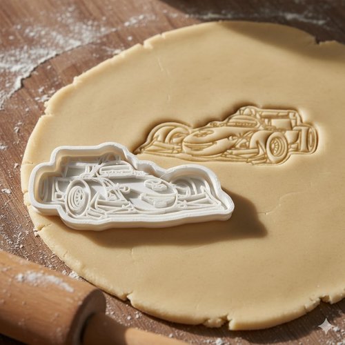 Emporte-piece formule 1 - moule a biscuits f1 artisanal 8 cm