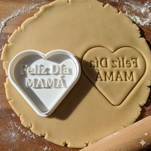 Emporte-piece feliz dia mama - moule a biscuits fete des meres 8cm