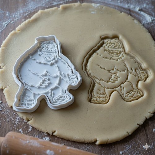 Emporte-piece yeti bigfoot 8 cm - moule de patisserie artisanal