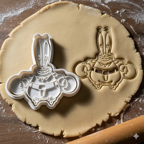 Emporte-pièce crabe monsieur eugène pour biscuits et pâtisserie 8 cm