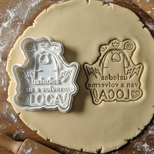 Emporte-piece flork ustedes van a volverme loca 8 cm