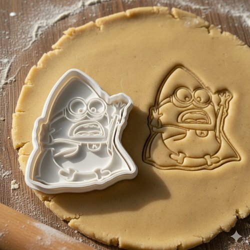 Emporte-piece minion ghost 8 cm - moule a biscuit halloween