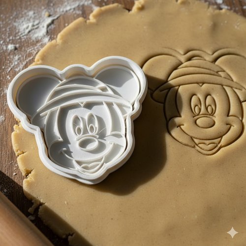Emporte-piece mickey explorateur 8 cm - moule biscuit artisanal