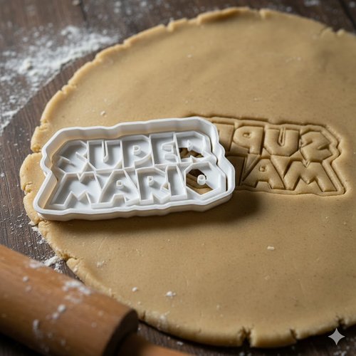 Emporte-pièce super mario pour biscuits et pâtisserie - 8 cm
