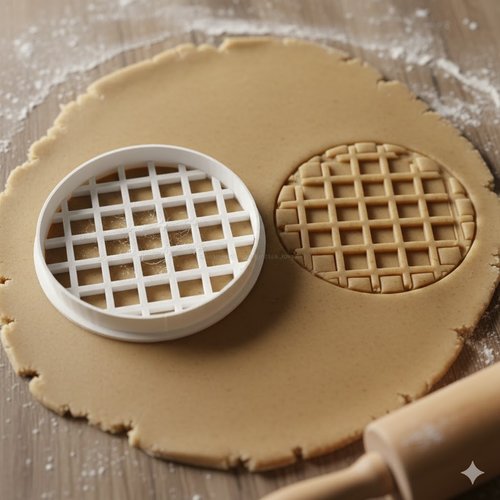 Emporte-pièce quadrillage 8 cm - moule pour biscuits et pâtisserie