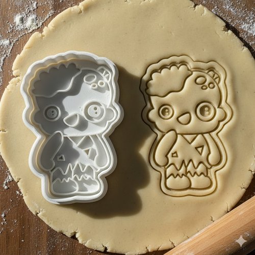 Emporte-piece zombie artiste 8 cm - moule biscuit halloween