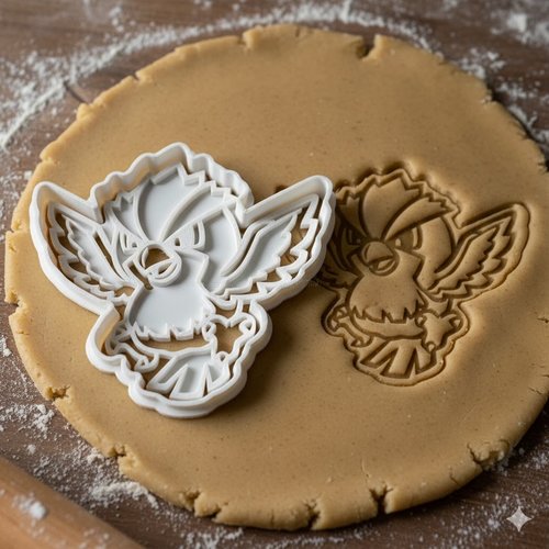 Emporte-pièce pidgey pokémon - moule à biscuits artisanal 8 cm