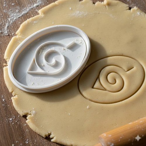 Emporte-pièce konoha naruto pour biscuits et pâtisserie - 8 cm