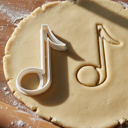 Emporte-pièce note de musique 8 cm pour biscuits et pâtisserie