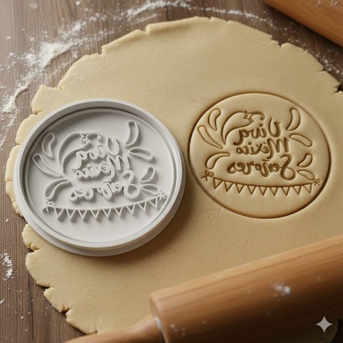 Emporte-piece artisanal 8 cm pour biscuits et pate a sucre