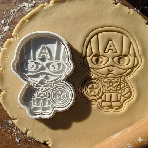 Emporte-piece captain america pour biscuits et patisserie - 8 cm