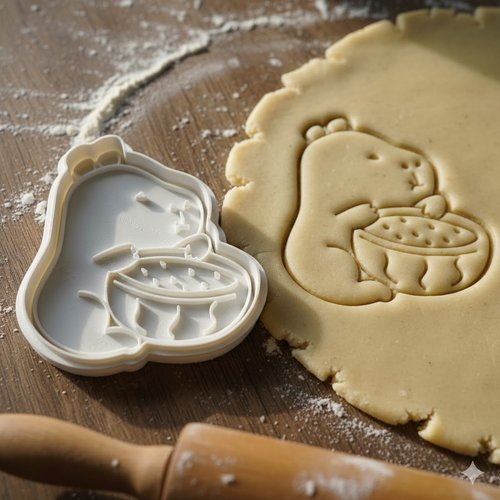 Emporte-pièce artisanat dinosaure et bol 8 cm pour pâtisserie