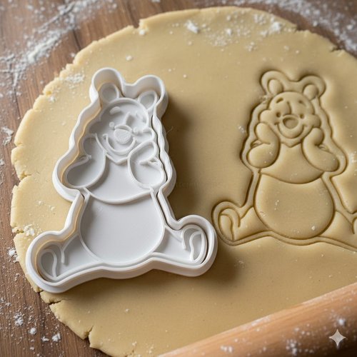 Emporte-piece ourson gourmand 8 cm - moule patisserie artisanal
