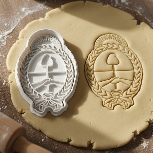 Emporte-pièce blason argentine - moule biscuit 8 cm