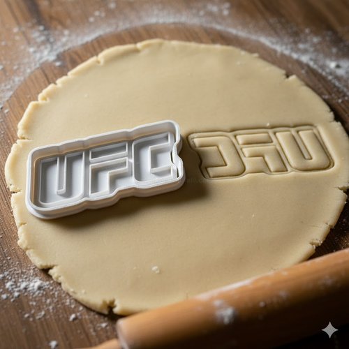 Emporte-piece ufc pour biscuits et patisserie - moule artisanal 8 cm