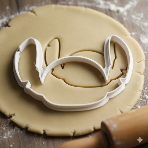 Emporte-pièce stitch pour biscuits et pâte à sucre - 8 cm