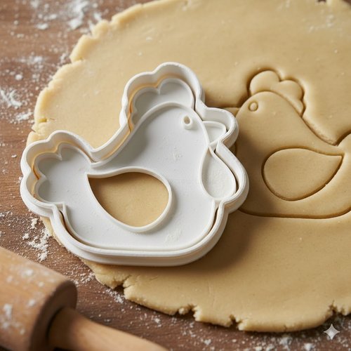 Emporte-piece poule 8 cm - moule a biscuit artisanal