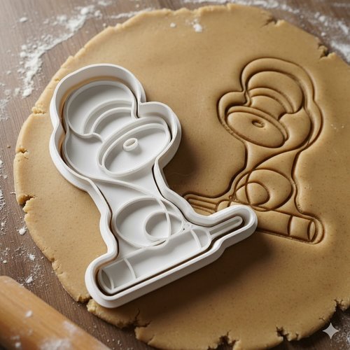 Emporte-pièce artisanal 8 cm pour biscuits et pâte à sucre