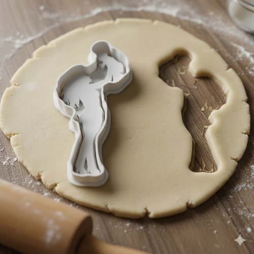 Emporte-pièce couple de mariés - moule à biscuits pour pâtisserie 8 cm