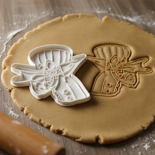 Emporte-piece pirate artisanal 8 cm - moule biscuit pate sablee