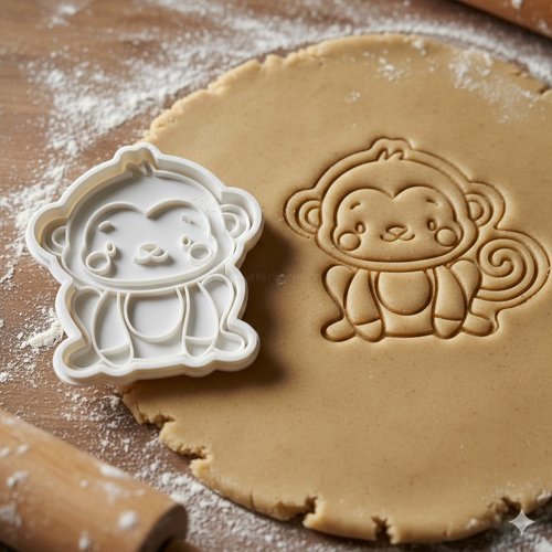 Emporte-pièce singe 8 cm - moule à biscuit artisanal