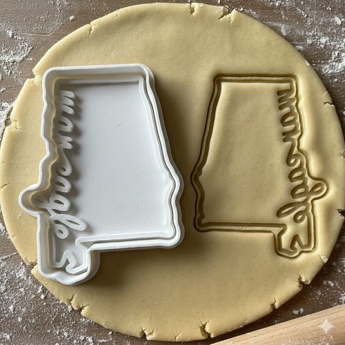 Emporte-pièce alabama war eagle pour pâtisserie et biscuits - 8 cm