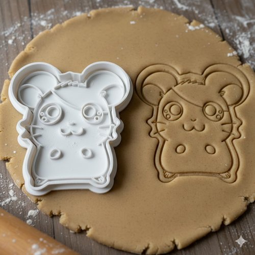 Emporte-pièce hamster pour biscuits et pâtisserie - 8 cm