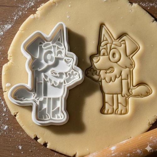 Emporte-piece chien bluey 8 cm - moule biscuits et pate a sucre