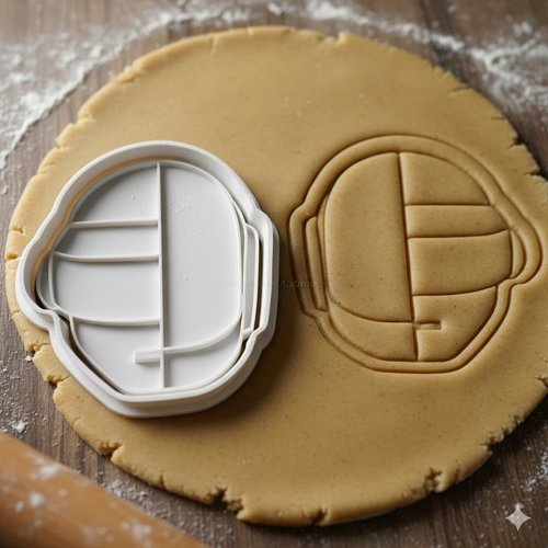Emporte-pièce daft punk guy-manuel - moule biscuits 8 cm