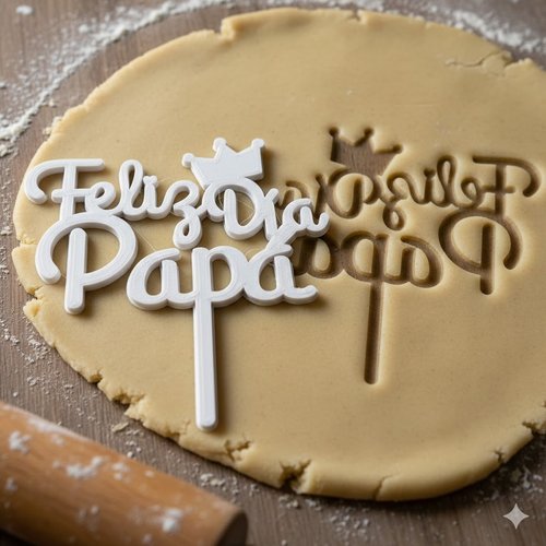 Emporte-pièce feliz dia papa - moule biscuit fête des pères 8cm