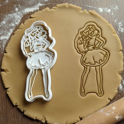 Emporte-piece figurine mode 8 cm - moule biscuit artisanal