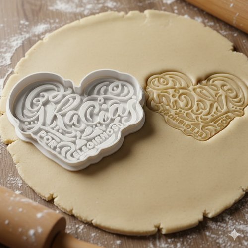 Emporte-piece coeur gracias por elegirnos - moule biscuit 8 cm