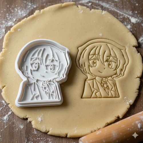 Emporte-piece chibi manga anime - moule biscuit artisanal 8 cm