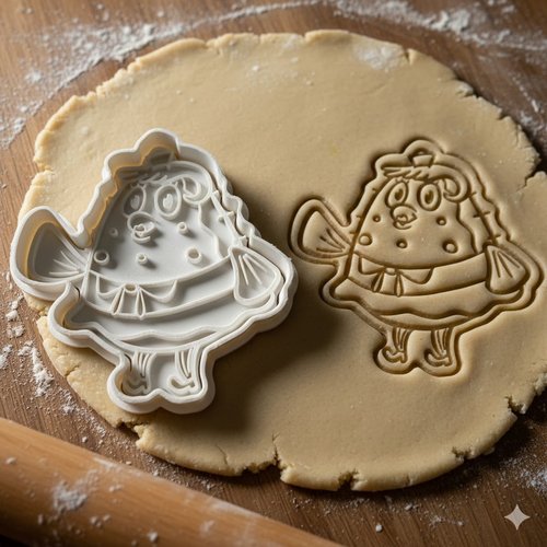 Emporte-piece madame puff pour biscuits et pate a sucre - 8 cm