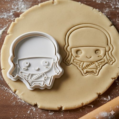 Emporte-pièce commando manga - moule à biscuits artisanal 8 cm