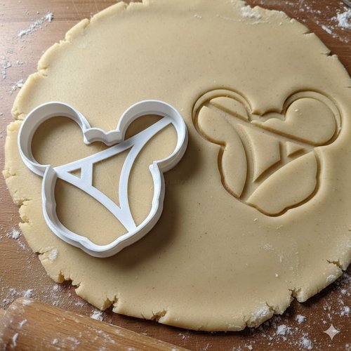 Emporte-pièce mickey silhouette 8 cm - moule biscuit artisanal