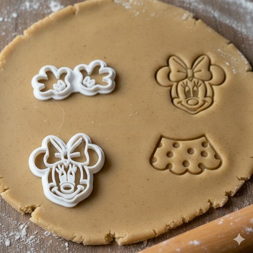 Emporte-pièce minnie mouse pour biscuits et pâtisserie - 8 cm