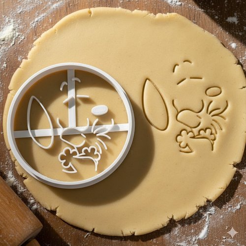 Emporte-piece snoopy woodstcock - moule biscuit artisanal 8 cm