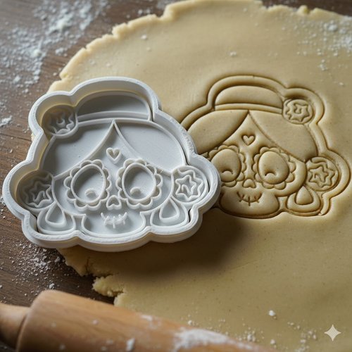 Emporte-pièce dia de los muertos 8 cm - moule biscuit artisanal