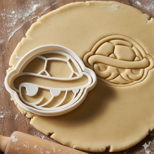 Emporte-piece tortue mario pour biscuits et patisserie - 8 cm