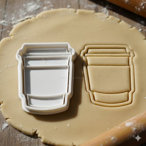 Emporte-pièce gobelet café 8 cm - moule biscuit artisanal