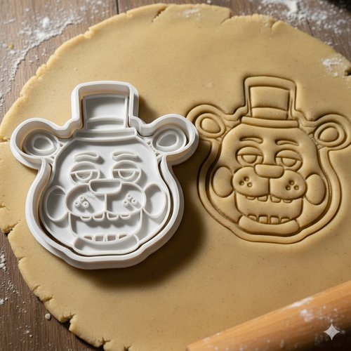 Emporte-pièce freddy five nights at freddy's fnaf 8cm - noir