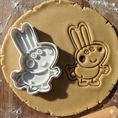 Emporte-piece lapin artisanal 8 cm pour biscuits et pate a sucre