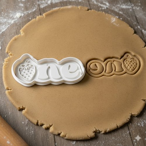 Emporte-piece berry one 8 cm - moule a biscuit fraise anniversaire