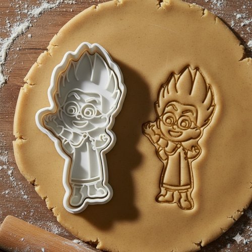 Emporte-piece petit garcon sorcier 8 cm - moule biscuit artisanal