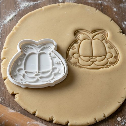 Emporte-piece chat garfield 8 cm - moule a biscuit artisanal