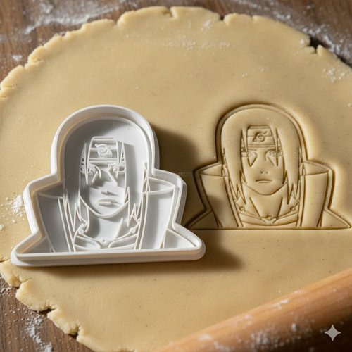 Emporte-piece itachi uchiha naruto pour biscuits et patisserie 8cm