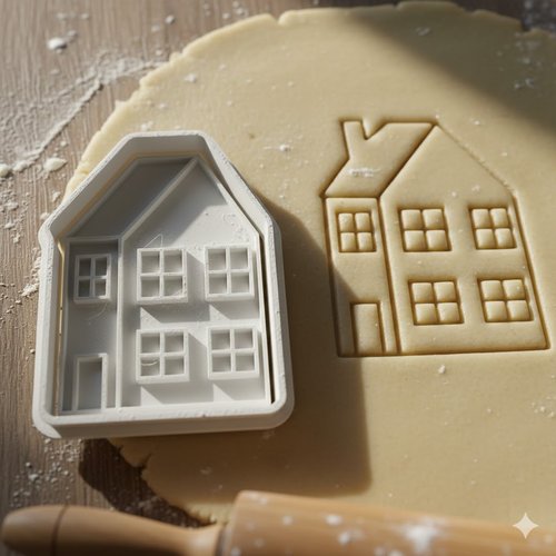 Emporte-pièce maison artisanale 8 cm - moule biscuit et pâte sablée